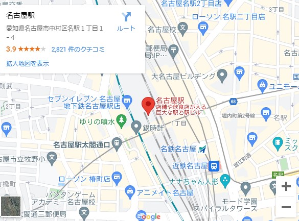 名古屋駅の貸店舗・テナントの家賃相場（坪単価）を紹介