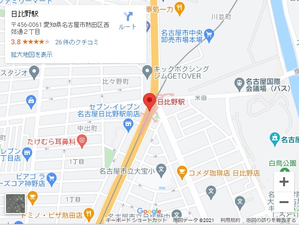 日比野駅の貸店舗・テナントの家賃相場（坪単価）を紹介